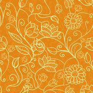 Vintage floral seamless pattern N43