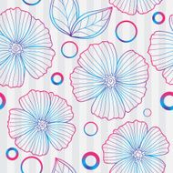 Spring purple floral seamless pattern