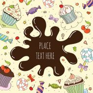 Card with cupcake N2