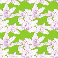 seamless pattern with orchids N3