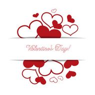 Hearts on a white background concept love Valentine&#039;s day N2