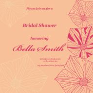 Wedding or invitation card abstract vector flower pattern background N34