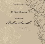 Wedding or invitation card abstract vector flower pattern background N35