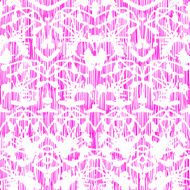 Damask pattern with abstract hand painted shapes