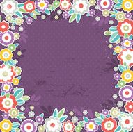 purple background of color flowers
