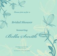 Wedding or invitation card abstract vector flower pattern background N37