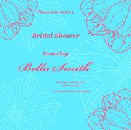 Wedding or invitation card abstract vector flower pattern background N38