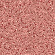 Trendy retro style circle pattern wrapping paper design N2