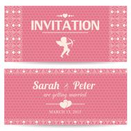 Valentine day romantic invitation card
