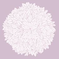 Floral composirion with leaves N2