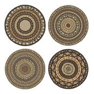 Set of ethnic mandala