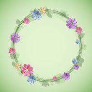 Spring wreath Seasonal background