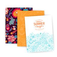 Floral banner for life events vector Greeting card N2