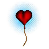 heart on the blue