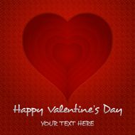 Vector heart happy valentines day illustration