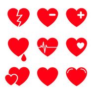Hearts Vector Icon Set N6