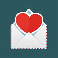 Envelope With Heart