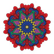 Abstract flower vector figure