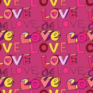 words "i love you" on pink background N4