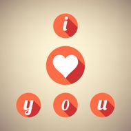 i love you flash design