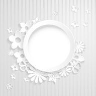 Paper flowers with ring