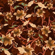 Vintage Floral Seamless Background N18