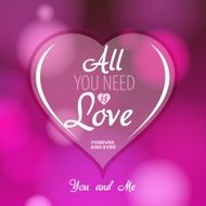 Love theme Valentine Romantic card