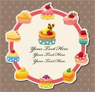 cartoon cake card N15