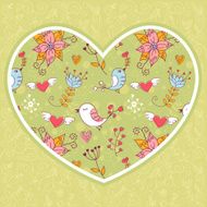 Lovely colorful invitation postcard N2