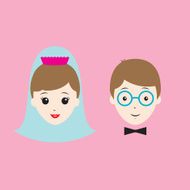 Bride and groom N45