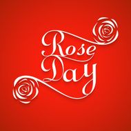 Rose day for valentine week colorful card background illustration