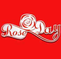 Rose day for valentine week colorful card background vector