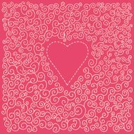 romantic valentine card with heart N2