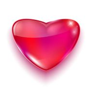 Glass heart for Happy Valentine Day Card N10