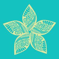 Cute ornamental flower N13