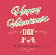 Typographical banner Happy Valentine&#039;s Day N2