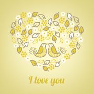 Retro valentine greeting card