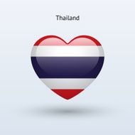 Love Thailand symbol Heart flag icon N2