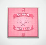 Love phrase with symbol attitude