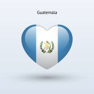 Love Guatemala symbol Heart flag icon N2