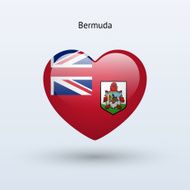 Love Bermuda symbol Heart flag icon N2