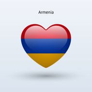 Love Armenia symbol Heart flag icon N2