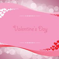 Valentine&#039;s day background with hearts N35