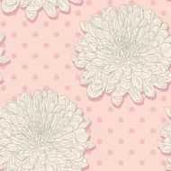 Seamless pattern with chrysanthemums N3