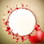 Abstract Glow Soft Hearts EPS10