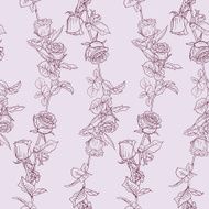 Seamless pattern with roses N112