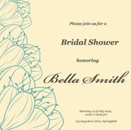 Wedding or invitation card abstract vector flower pattern background N40