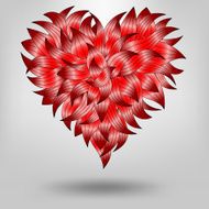 heart from petals