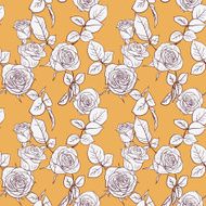 Seamless pattern with roses N113