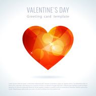 Vector triangle valentine love heart N6